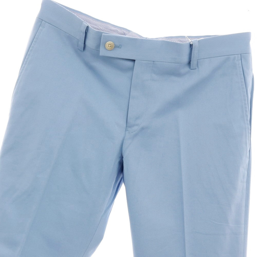 【中古】モンテーム MON THEME ストレッチ コットン カジュアルスラックスパンツ ライトブルー【サイズ46】【 状態ランクB 】【 メンズ 】