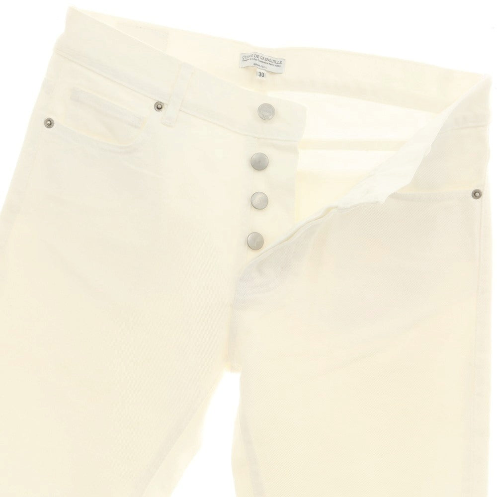 【中古】キュイス ドゥ グルヌイユ CUISSE DE GRENOUILLE コットン デニムパンツ ホワイト【 30 】【 状態ランクC 】【 メンズ 】