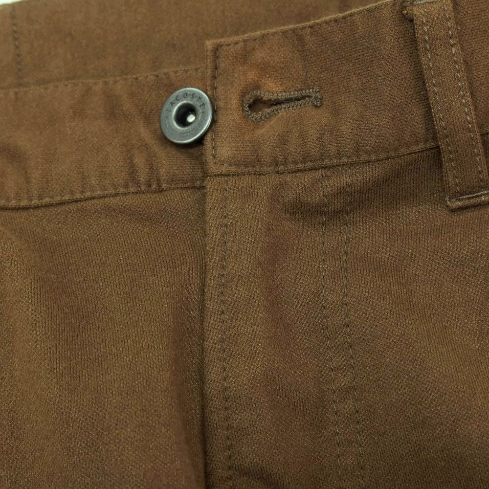 【中古】ラコステ LACOSTE コットンポリエステル ジャージー 5ポケットパンツ ブラウン【 サイズ79 】【 状態ランクB 】【 メンズ 】 [BPD]