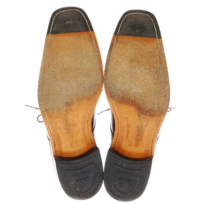 【中古】スコッチグレイン SCOTCH GRAIN スワールモカシン ドレスシューズ ダークブラウン【 25 1/2 EE 】【 状態ランクC 】【 メンズ 】