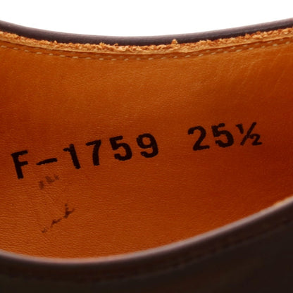 【中古】スコッチグレイン SCOTCH GRAIN スワールモカシン ドレスシューズ ダークブラウン【 25 1/2 EE 】【 状態ランクC 】【 メンズ 】