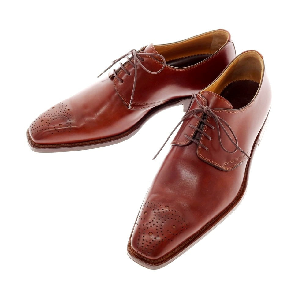 【中古】イセタンメンズ ISETAN MENS CORTINA製 プレーントゥ ドレスシューズ ブラウン【 サイズ8 】【 状態ランクB 】【 メンズ 】 [BPD]