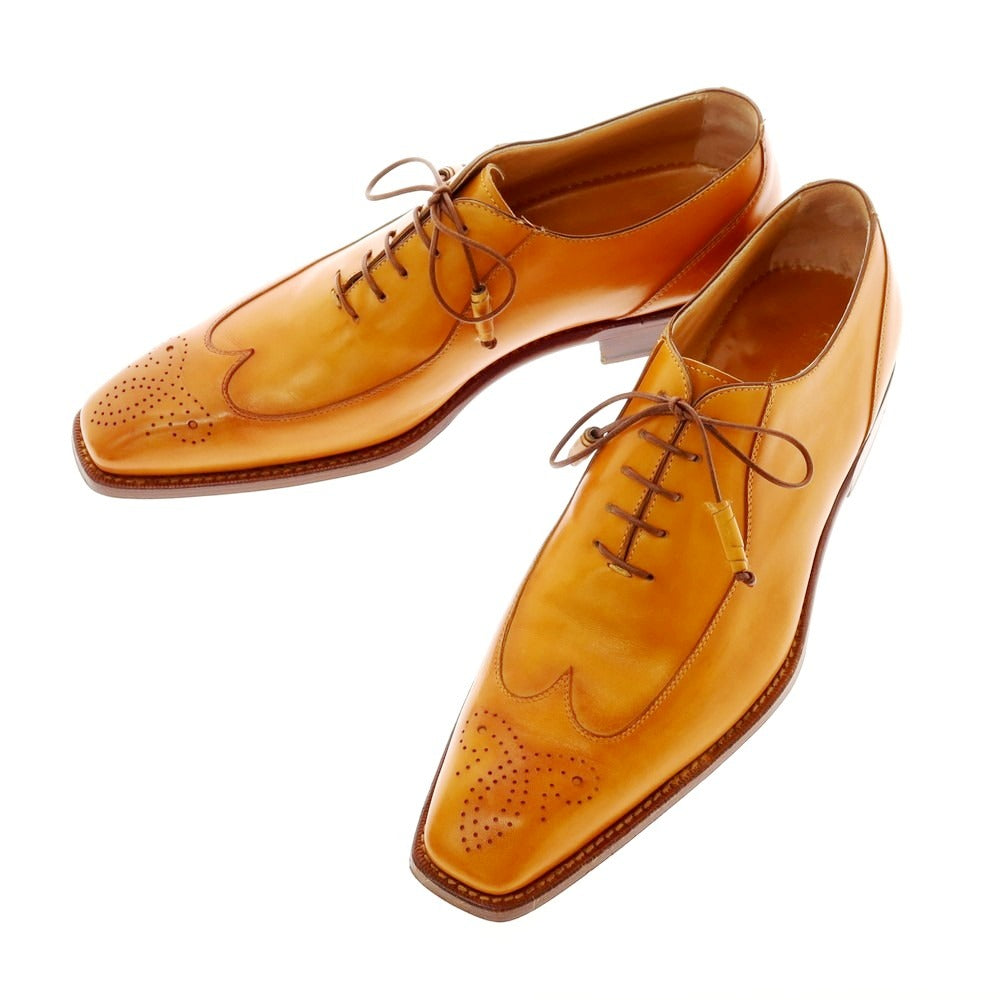 【中古】イセタンメンズ ISETAN MENS CORTINA製 ウイングチップ ドレスシューズ ライトブラウン【 8 1/2 】【 状態ランクB 】【 メンズ 】