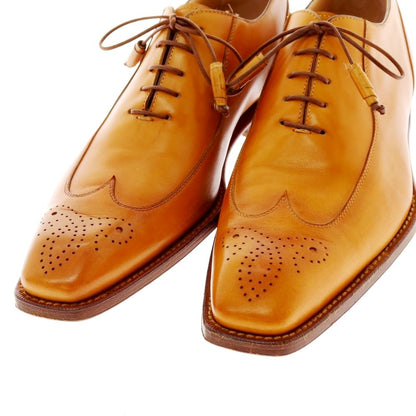 【中古】イセタンメンズ ISETAN MENS CORTINA製 ウイングチップ ドレスシューズ ライトブラウン【 8 1/2 】【 状態ランクB 】【 メンズ 】