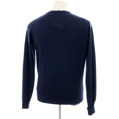 【中古】ジョンスメドレー JOHN SMEDLEY ハイゲージ ウール カーディガン ネイビー【 S 】【 状態ランクB 】【 メンズ 】