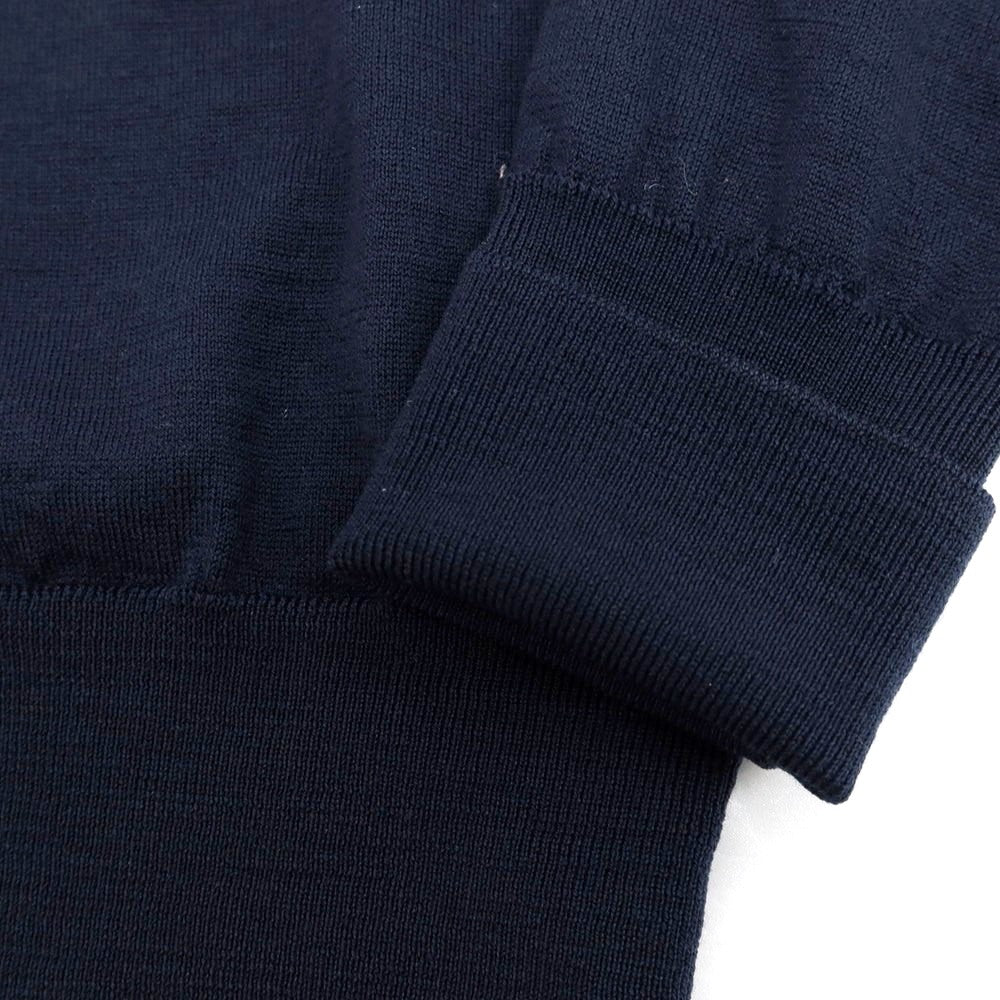 【中古】ジョンスメドレー JOHN SMEDLEY ハイゲージ ウール カーディガン ネイビー【 S 】【 状態ランクB 】【 メンズ 】