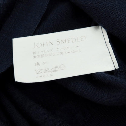【中古】ジョンスメドレー JOHN SMEDLEY ハイゲージ ウール カーディガン ネイビー【 S 】【 状態ランクB 】【 メンズ 】