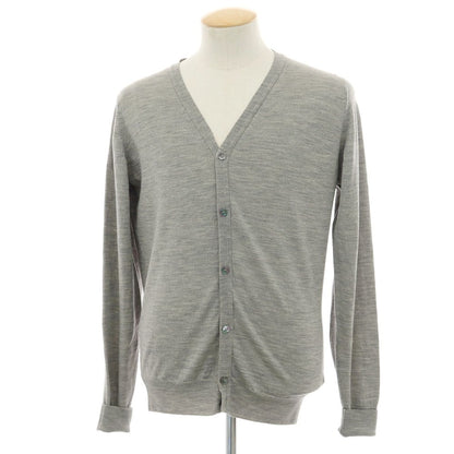 【中古】ジョンスメドレー JOHN SMEDLEY ハイゲージ ウール カーディガン グレー【 S 】【 状態ランクB 】【 メンズ 】