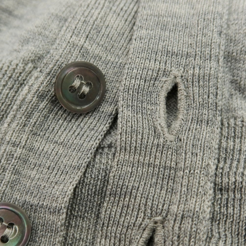 【中古】ジョンスメドレー JOHN SMEDLEY ハイゲージ ウール カーディガン グレー【 S 】【 状態ランクB 】【 メンズ 】
