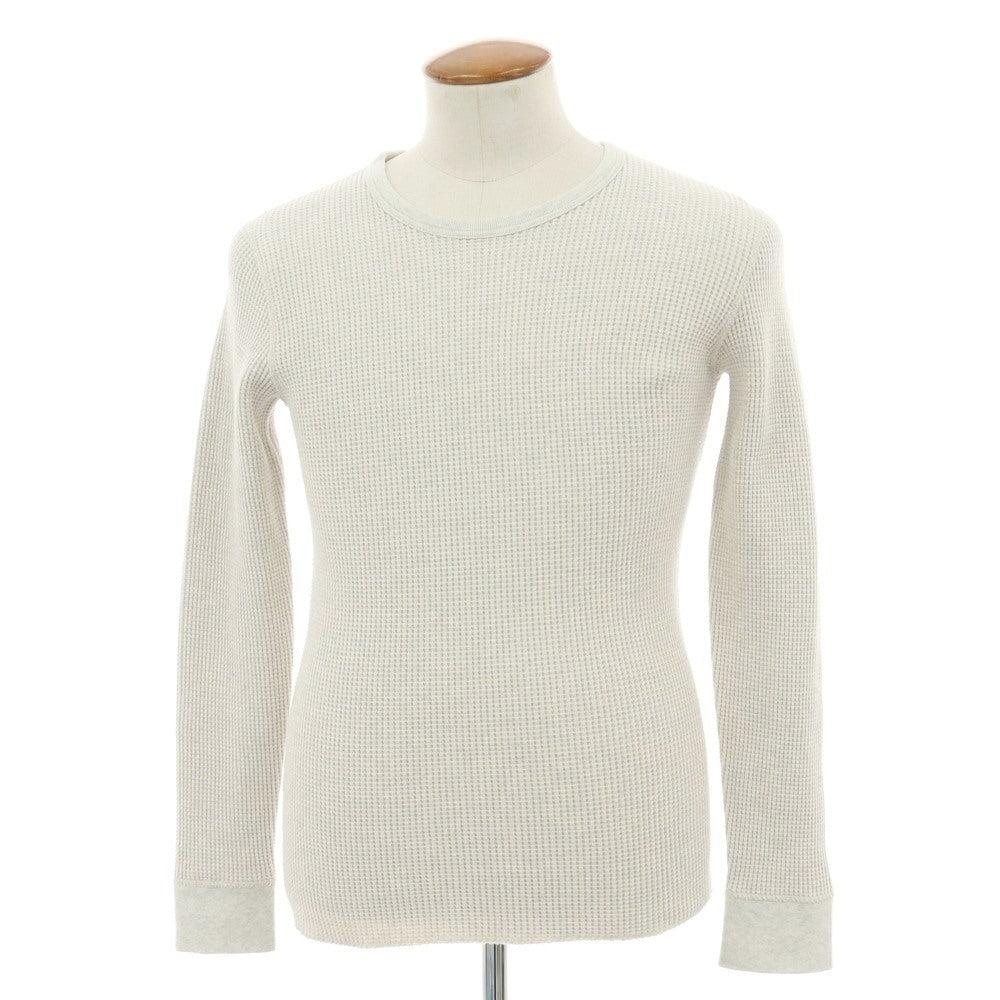 【中古】ビームス BEAMS コットン サーマル クルーネック 長袖Ｔシャツ オートミール【 M 】【 状態ランクA 】【 メンズ 】