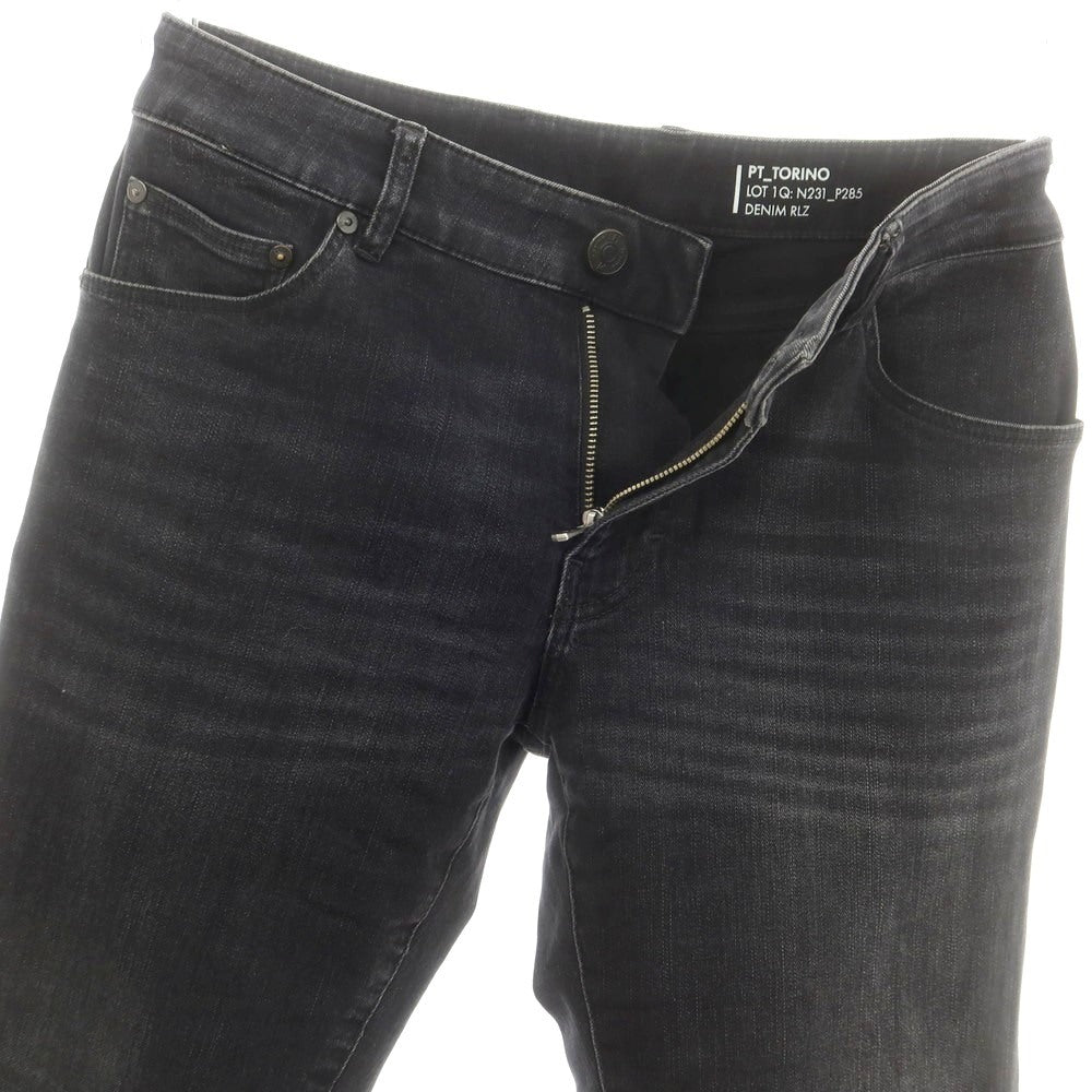 【中古】ピーティートリノ デニム PT TORINO DENIM SOUL ストレッチ コットンレーヨンポリエステル デニムパンツ ジーンズ ブラック【 29 】【 状態ランクC 】【 メンズ 】