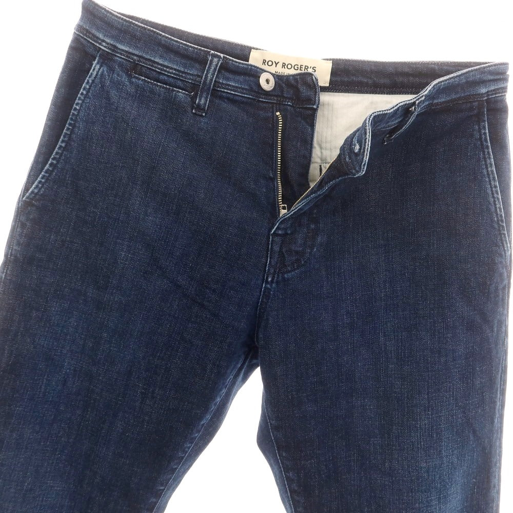 【中古】ロイロジャース ROY ROGER’S ストレッチコットン デニムパンツ ジーンズ ネイビー【 30 】【 状態ランクC 】【 メンズ 】