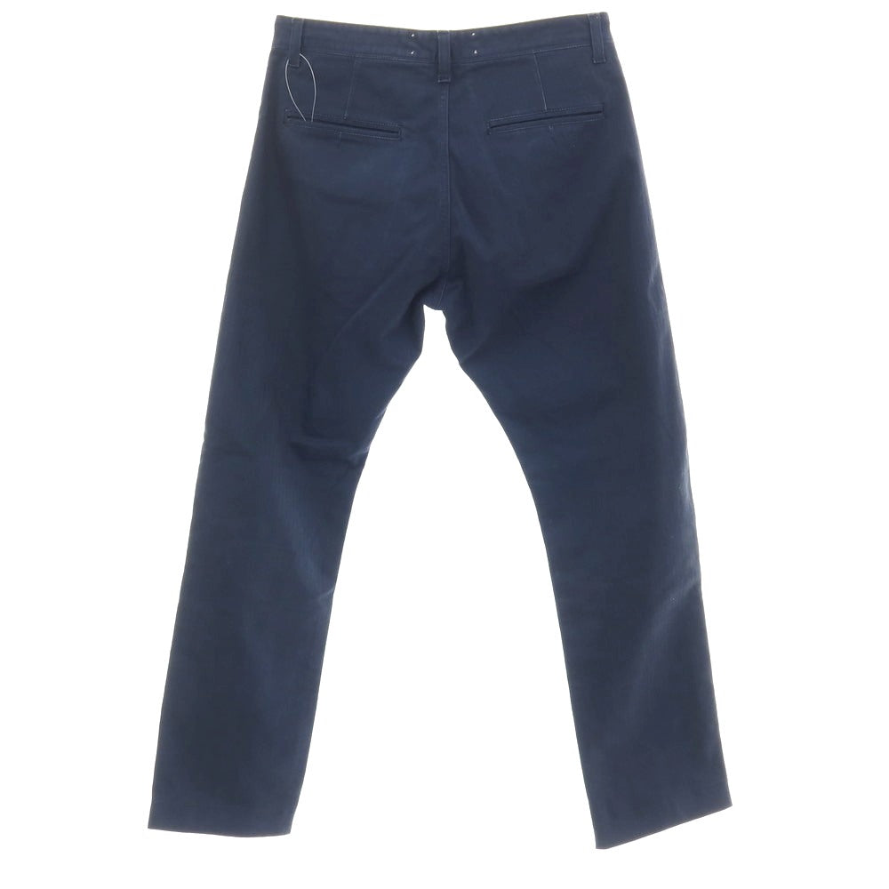 【SALE30%OFF/返品不可】【中古】ロイロジャース ROY ROGER’S ストレッチ コットン ヘリンボーン カジュアルスラックスパンツ ネイビー【 サイズ30 】【 状態ランクC 】【 メンズ 】