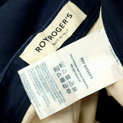 【SALE30%OFF/返品不可】【中古】ロイロジャース ROY ROGER’S ストレッチ コットン ヘリンボーン カジュアルスラックスパンツ ネイビー【 サイズ30 】【 状態ランクC 】【 メンズ 】