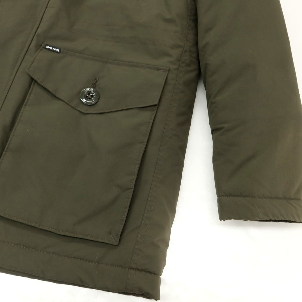 【中古】ジースターロウ G-STAR RAW ナイロン 中綿 フーデッドコート グリーン【サイズXS】【 状態ランクB 】【 メンズ 】[BPD]