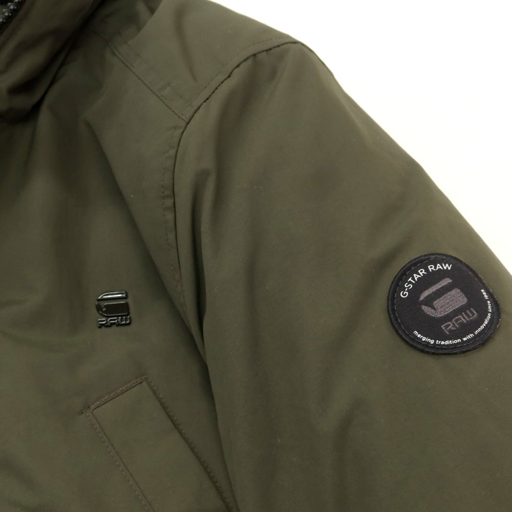 【中古】ジースターロウ G-STAR RAW ナイロン 中綿 フーデッドコート グリーン【サイズXS】【 状態ランクB 】【 メンズ 】[BPD]