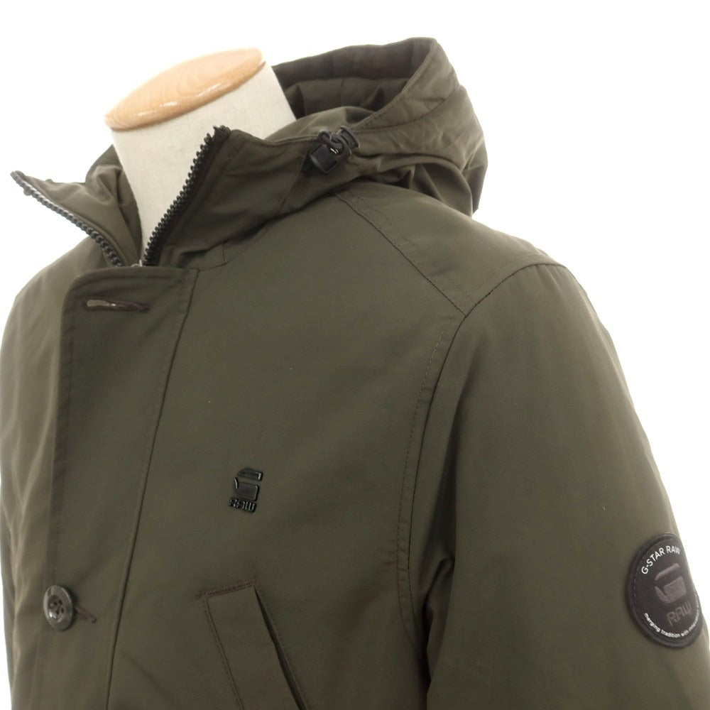 【中古】ジースターロウ G-STAR RAW ナイロン 中綿 フーデッドコート グリーン【 XS 】【 状態ランクB 】【 メンズ 】