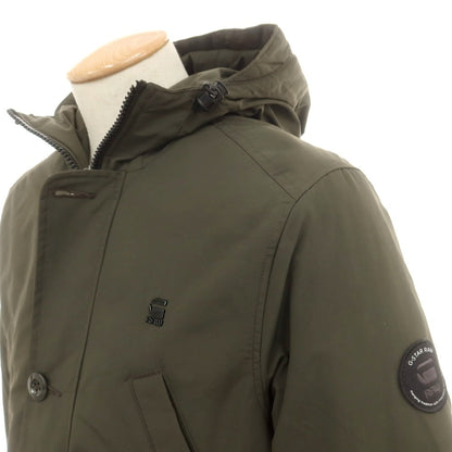 【中古】ジースターロウ G-STAR RAW ナイロン 中綿 フーデッドコート グリーン【 XS 】【 状態ランクB 】【 メンズ 】