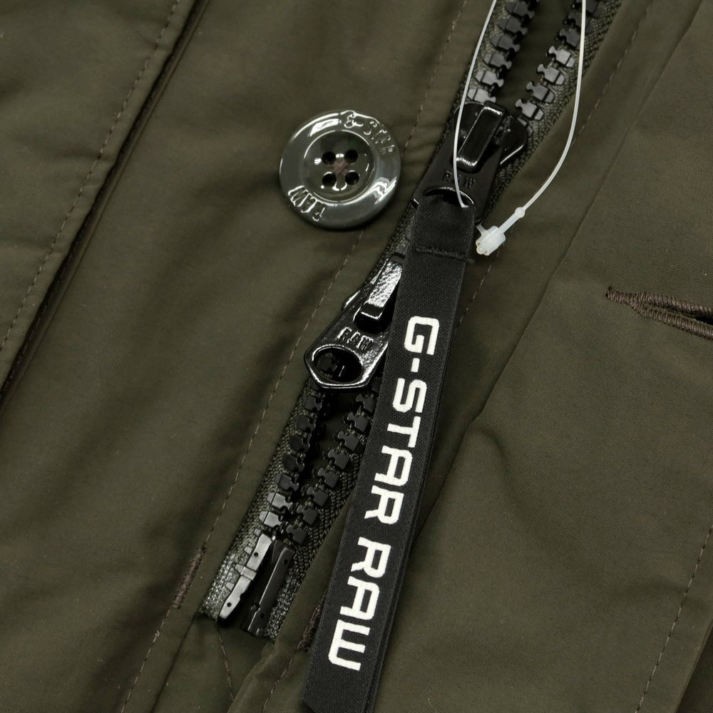 【中古】ジースターロウ G-STAR RAW ナイロン 中綿 フーデッドコート グリーン【サイズXS】【 状態ランクB 】【 メンズ 】[BPD]