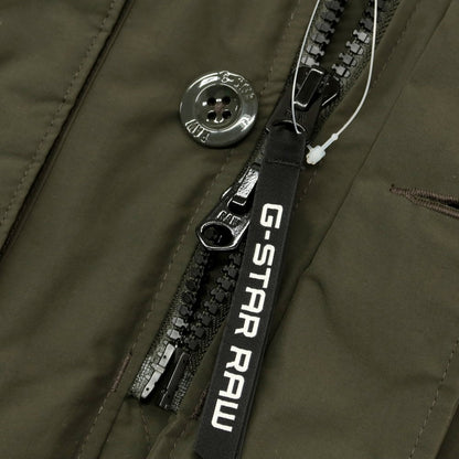 【中古】ジースターロウ G-STAR RAW ナイロン 中綿 フーデッドコート グリーン【 XS 】【 状態ランクB 】【 メンズ 】