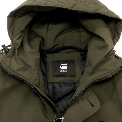 【中古】ジースターロウ G-STAR RAW ナイロン 中綿 フーデッドコート グリーン【 XS 】【 状態ランクB 】【 メンズ 】