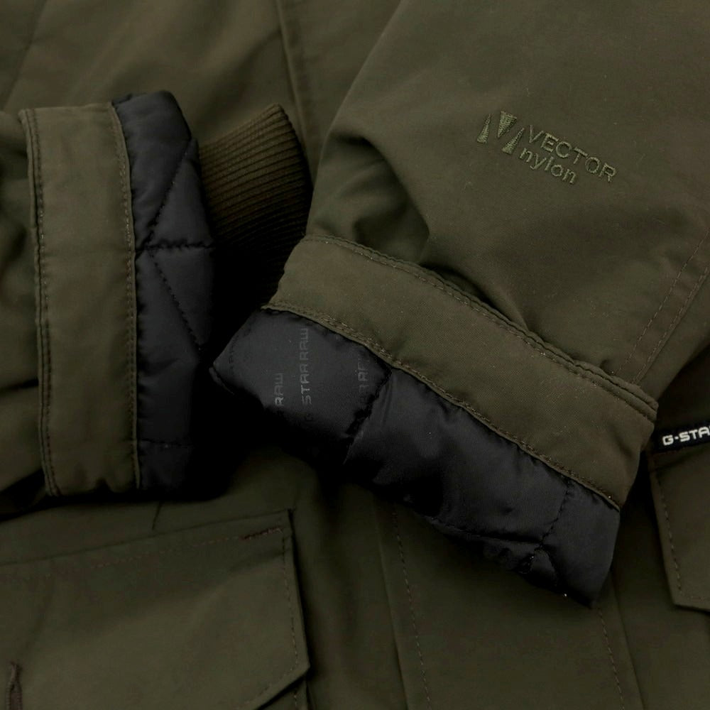 【中古】ジースターロウ G-STAR RAW ナイロン 中綿 フーデッドコート グリーン【サイズXS】【 状態ランクB 】【 メンズ 】[BPD]