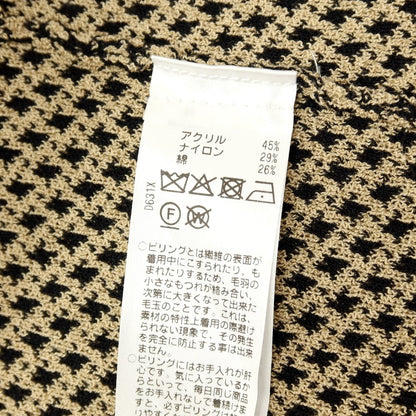 【中古】【未使用】ジェイワークス J.WORKS アクリルナイロンコットン 2B ニットジャケット ベージュxブラック【サイズ46】【 状態ランクS 】【 メンズ 】