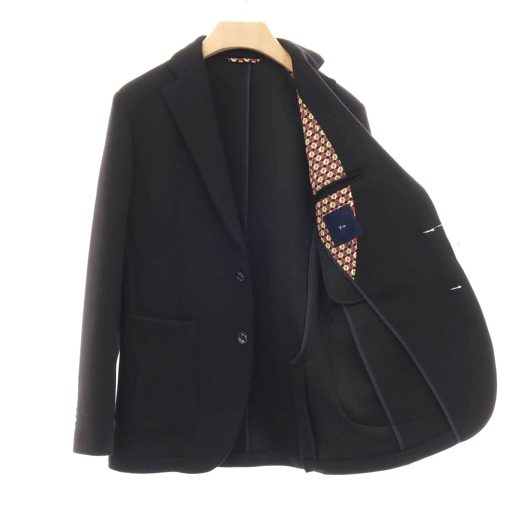 【中古】【未使用】ジーステージ g-stage ポリエステルレーヨンポリウレタン ダンボールニット 2B カジュアルジャケット ブラック【サイズ44】【 状態ランクS 】【 メンズ 】