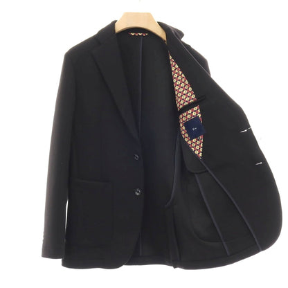 【中古】【未使用】ジーステージ g-stage ポリエステルレーヨンポリウレタン ダンボールニット 2B カジュアルジャケット ブラック【サイズ44】【 状態ランクS 】【 メンズ 】