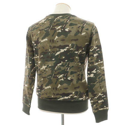 【中古】【未使用】ジースターロウ G-STAR RAW コットンポリエステル カモフラージュ プリント クルーネック スウェット カーキxオリーブ【サイズXS】【 状態ランクS 】【 メンズ 】