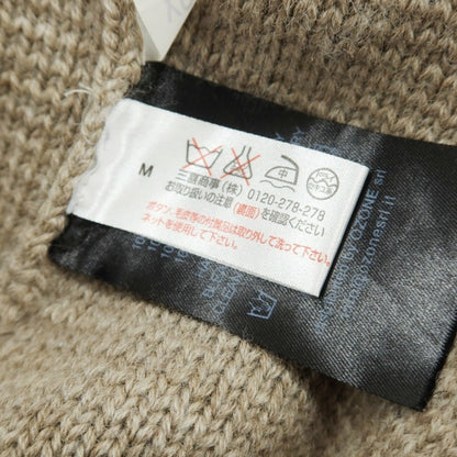 【中古】バーク BARK ダメージ加工 ウール モックネック プルオーバーニット ベージュ【 XS 】【 状態ランクB 】【 メンズ 】