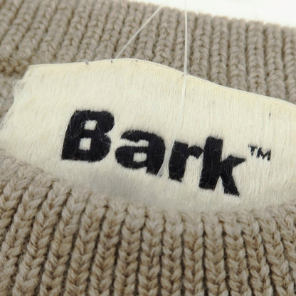 【中古】バーク BARK ダメージ加工 ウール モックネック プルオーバーニット ベージュ【 XS 】【 状態ランクB 】【 メンズ 】