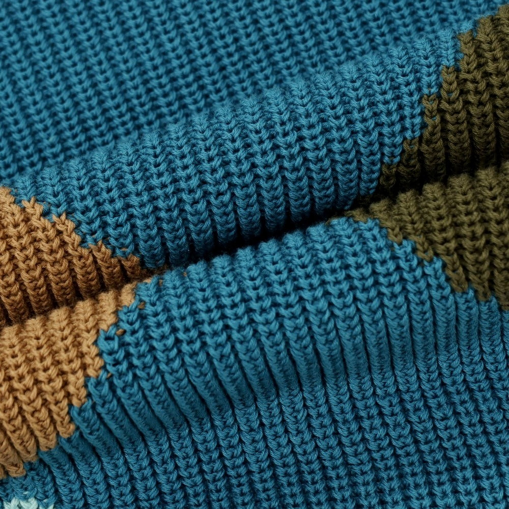 【中古】アルテア Altea コットン クルーネック プルオーバーニット ブルー【サイズS】【 状態ランクB 】【 メンズ 】