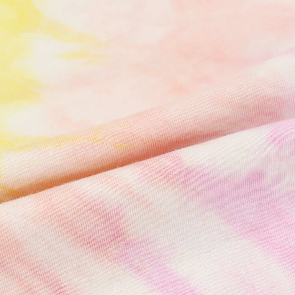 【中古】【未使用】リプレイ REPLAY ダメージ加工 コットン タイダイ クルーネック 半袖Ｔシャツ ピンクxブルー【サイズXS】【 状態ランクS 】【 メンズ 】