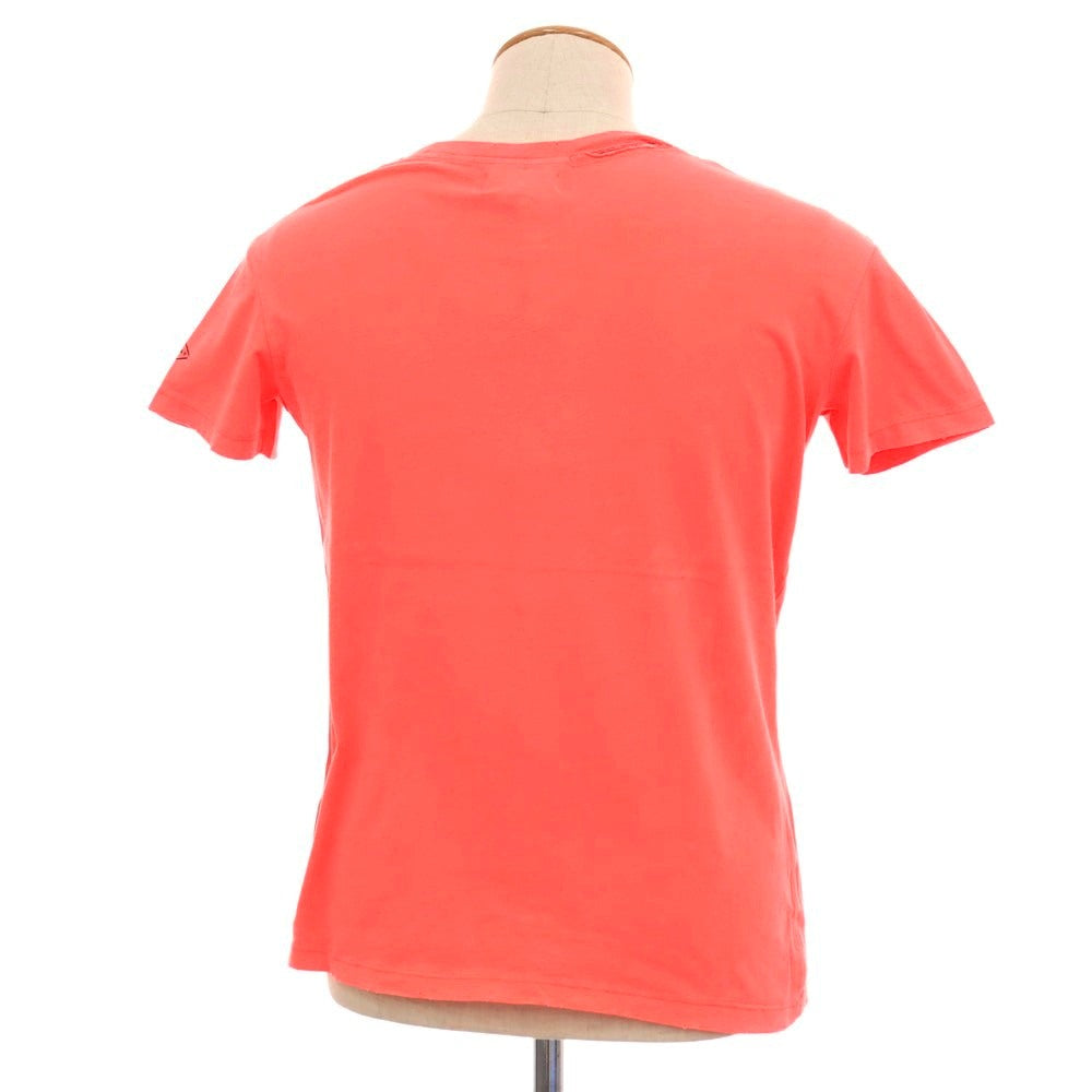 【中古】【未使用】リプレイ REPLAY ダメージ加工 コットン クルーネック 半袖Ｔシャツ 蛍光コーラル系【サイズXS】【 状態ランクS 】【 メンズ 】[DPD]
