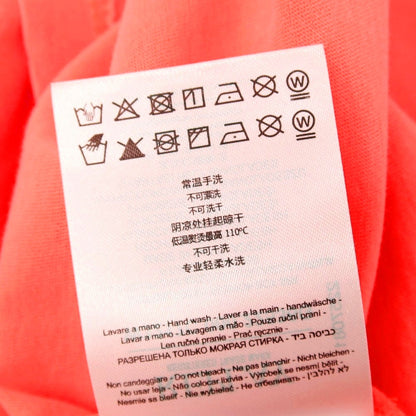 【中古】【未使用】リプレイ REPLAY ダメージ加工 コットン クルーネック 半袖Ｔシャツ 蛍光コーラル系【サイズXS】【 状態ランクS 】【 メンズ 】