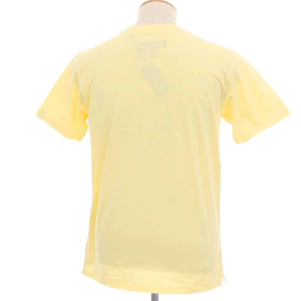 【中古】【未使用】ラグアンドボーン rag &amp; bone コットン 刺しゅうロゴ クルーネック 半袖Ｔシャツ イエロー【サイズXS】【 状態ランクS 】【 メンズ 】