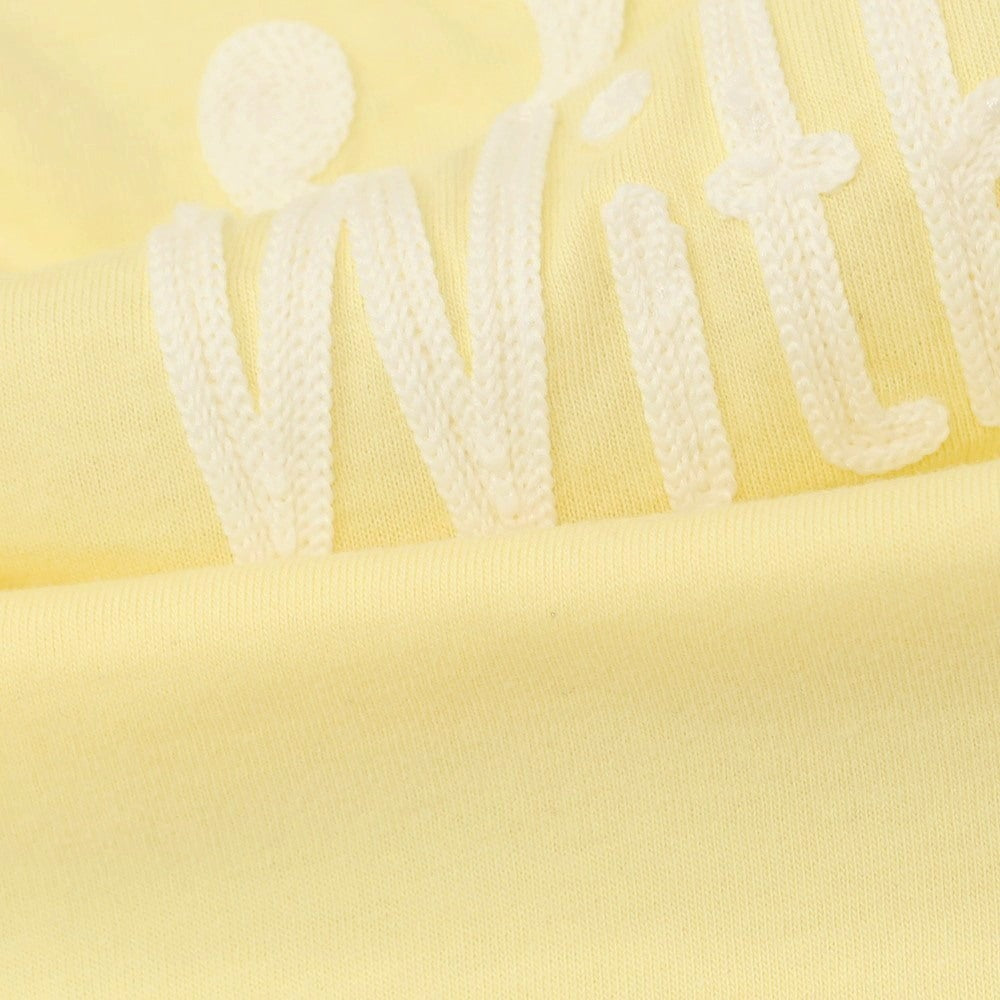 【中古】【未使用】ラグアンドボーン rag &amp; bone コットン 刺しゅうロゴ クルーネック 半袖Ｔシャツ イエロー【サイズXS】【 状態ランクS 】【 メンズ 】