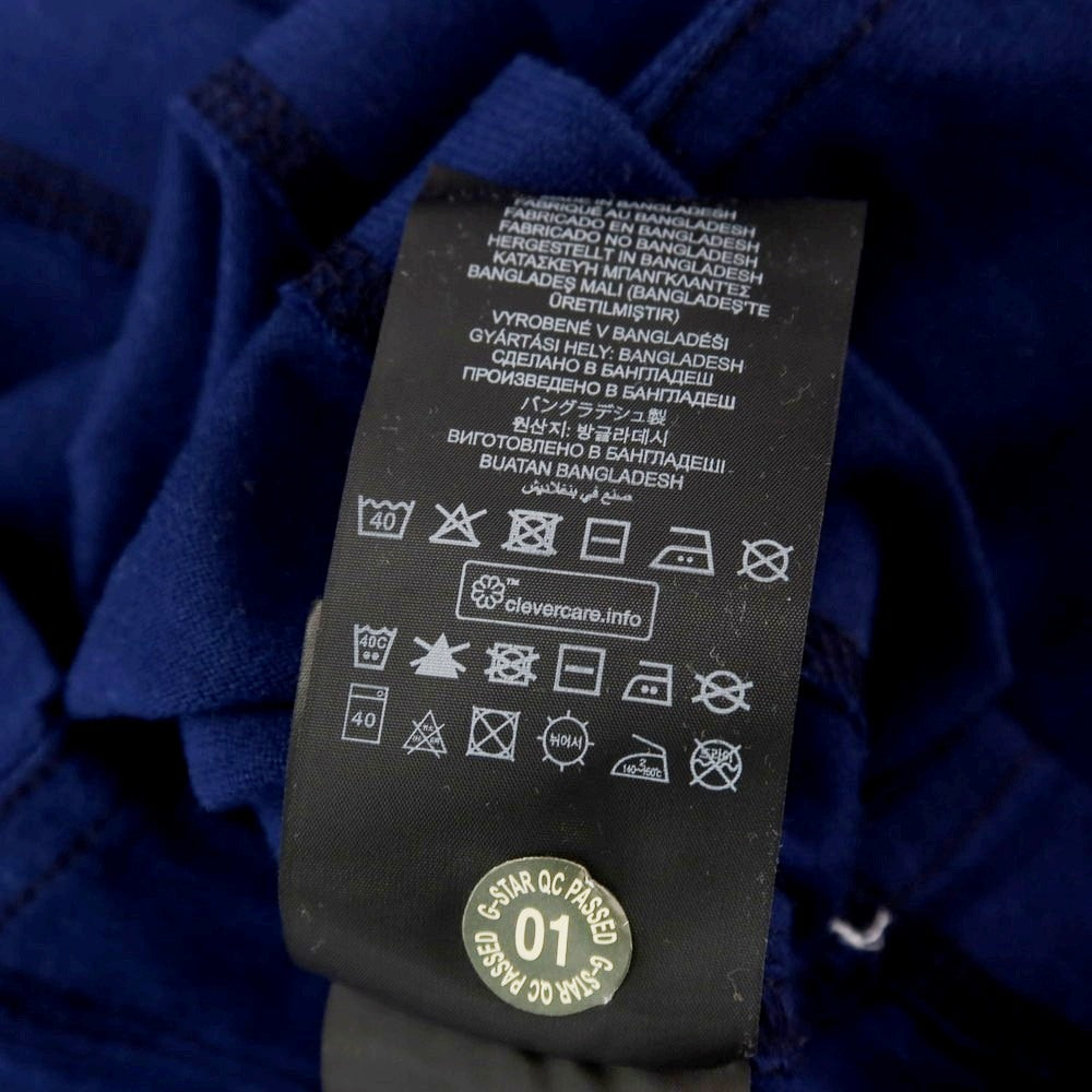 【中古】【未使用】ジースターロウ G-STAR RAW コットン クルーネック 半袖Ｔシャツ ネイビー【サイズXS】【 状態ランクS 】【 メンズ 】[DPD]