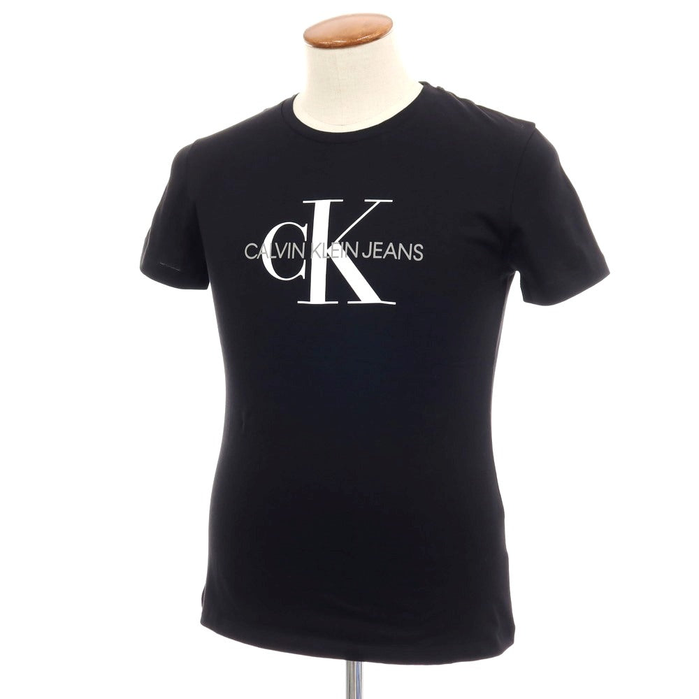 【中古】【未使用】カルバンクラインジーンズ Calvin klein Jeans コットン クルーネック 半袖Ｔシャツ ブラック【サイズM】【 状態ランクS 】【 メンズ 】