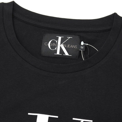 【中古】【未使用】カルバンクラインジーンズ Calvin klein Jeans コットン クルーネック 半袖Ｔシャツ ブラック【サイズM】【 状態ランクS 】【 メンズ 】