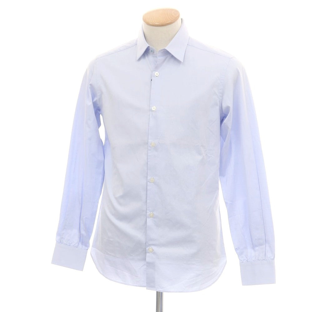 【中古】【未使用】ランバンオンブルー LANVIN en Bleu コットン レギュラーカラー ドレスシャツ ライトブルー【サイズ46】【 状態ランクS 】【 メンズ 】[CPD]