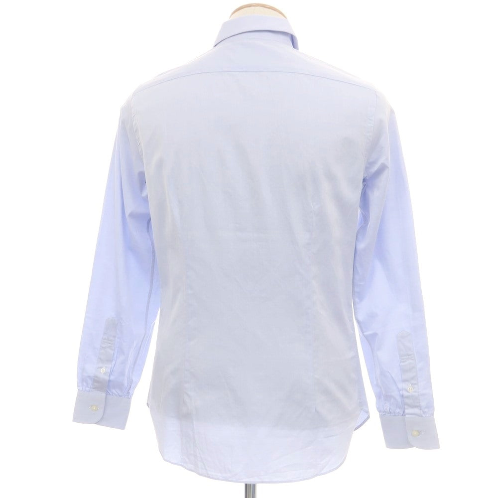 【中古】【未使用】ランバンオンブルー LANVIN en Bleu コットン レギュラーカラー ドレスシャツ ライトブルー【サイズ46】【 状態ランクS 】【 メンズ 】[CPD]
