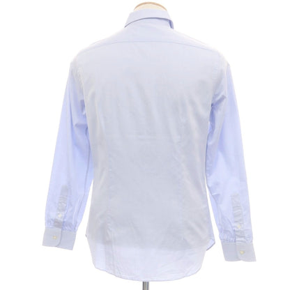 【中古】【未使用】ランバンオンブルー LANVIN en Bleu コットン レギュラーカラー ドレスシャツ ライトブルー【 46 】【 状態ランクS 】【 メンズ 】