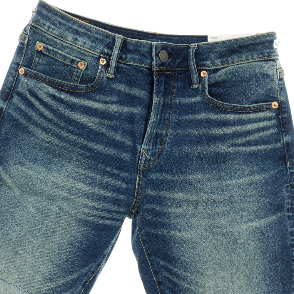 【中古】【未使用】アメリカンイーグル American Eagle AIRFLEX ＋ ストレッチ コットンポリエステルレーヨン デニム ショートパンツ ジーンズ ネイビー【サイズ30】【 状態ランクS 】【 メンズ 】