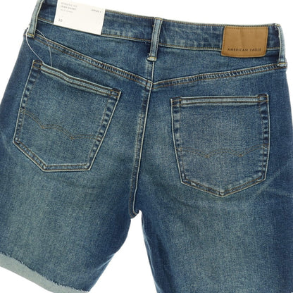 【中古】【未使用】アメリカンイーグル American Eagle AIRFLEX ＋ ストレッチ コットンポリエステルレーヨン デニム ショートパンツ ジーンズ ネイビー【 30 】【 状態ランクS 】【 メンズ 】 []