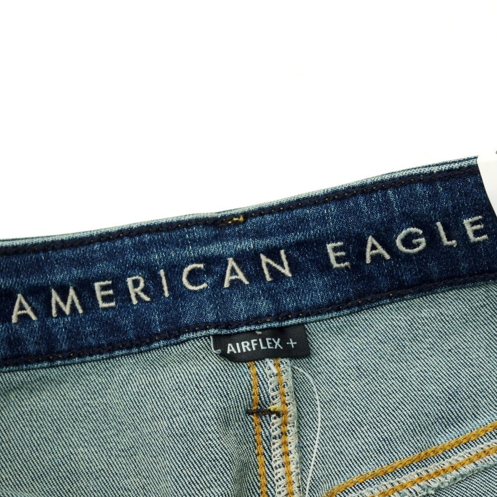 【中古】【未使用】アメリカンイーグル American Eagle AIRFLEX ＋ ストレッチ コットンポリエステルレーヨン デニム ショートパンツ ジーンズ ネイビー【 30 】【 状態ランクS 】【 メンズ 】 []