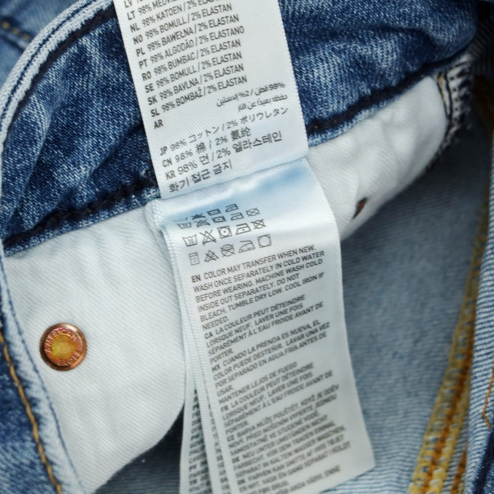 【中古】【未使用】アメリカンイーグル American Eagle AIRFLEX ＋ ストレッチ コットン デニムパンツ ジーンズ ブルー【 29 】【 状態ランクS 】【 メンズ 】