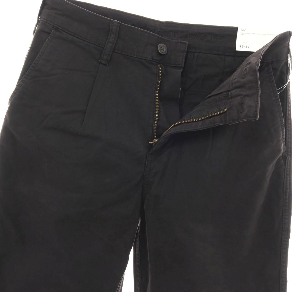 【中古】【未使用】アメリカンイーグル American Eagle FLEX ストレッチ コットン チノパンツ ブラック【サイズ29】【 状態ランクS 】【 メンズ 】[CPD]