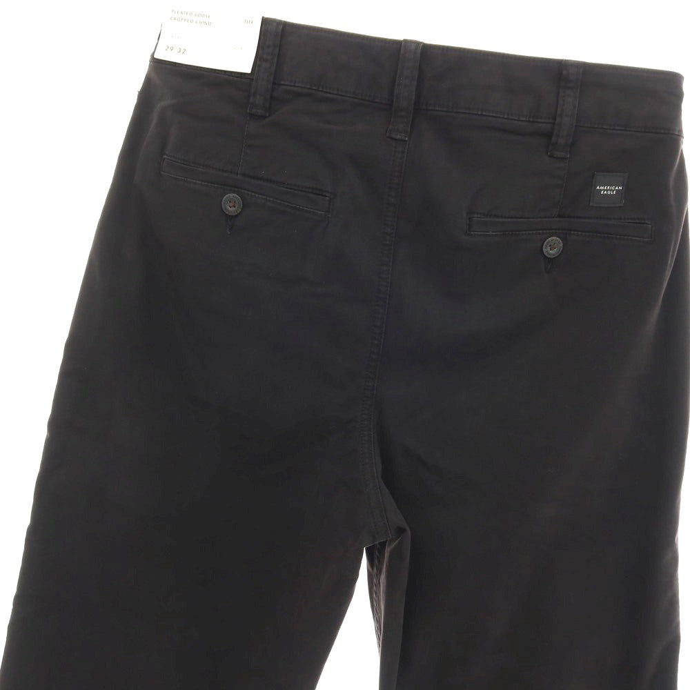 【中古】【未使用】アメリカンイーグル American Eagle FLEX ストレッチ コットン チノパンツ ブラック【サイズ29】【 状態ランクS 】【 メンズ 】[CPD]